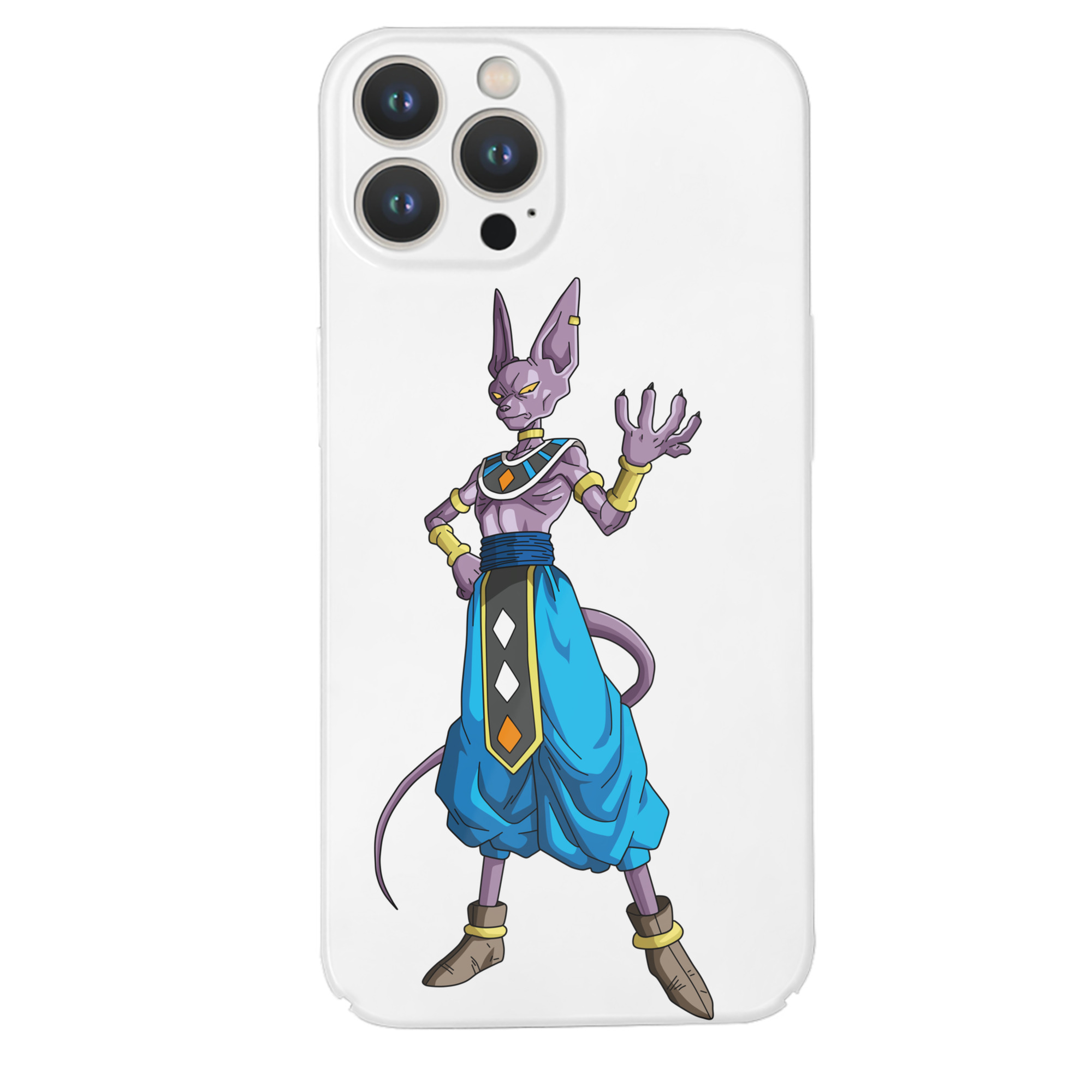 （画像用） ドラゴンボール ビルス 破壊神ビルス DRAGON BALL Beerus Birusu 【iPhone 14シリーズ対応】ハードケース